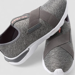 Tênis Vertus + Conforto Esportivo Feminino Elástico Tecido Cinza