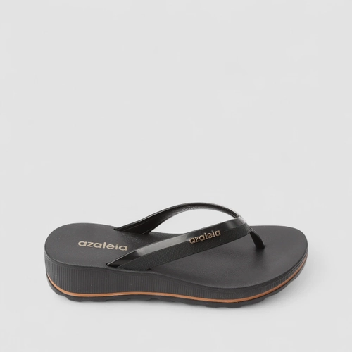 Tamanco Azaleia Anabela Fabi Light Line Preto