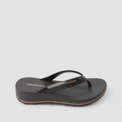 Tamanco Azaleia Anabela Fabi Light Line Preto