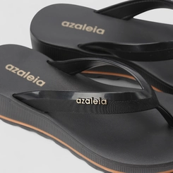Tamanco Azaleia Anabela Fabi Light Line Preto