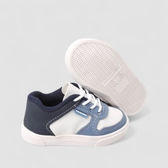 Tênis Infantil Molekinho Casual Recortes Azul