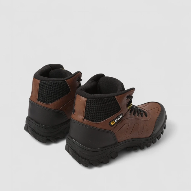 Bota Trekking Masculina Ollie Originals Monttana Mesh Recortes Marrom