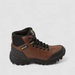 Bota Trekking Masculina Ollie Originals Monttana Mesh Recortes Marrom