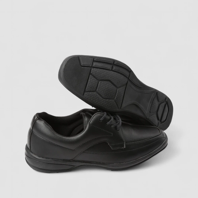 Sapato Social Ollie Originals Confort Pespontos Preto