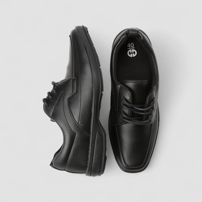 Sapato Social Ollie Originals Confort Pespontos Preto