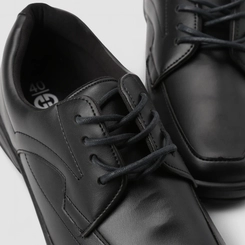 Sapato Social Ollie Originals Confort Pespontos Preto