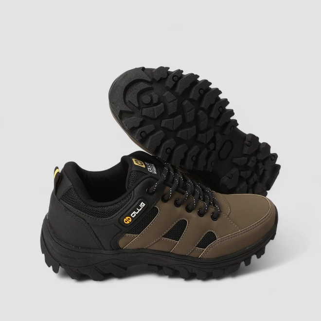Bota Trekking Masculina Ollie Originals Worker Marrom & Preto