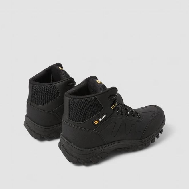 Bota Trekking Masculina Ollie Originals Monttana Recortes Preto