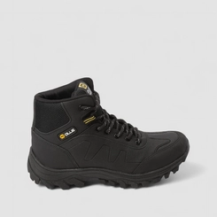 Bota Trekking Masculina Ollie Originals Monttana Recortes Preto