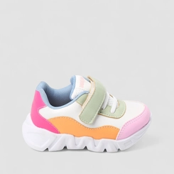 Tênis Infantil Gabrielinha Casual Chunky Tira Contato Recortes Color