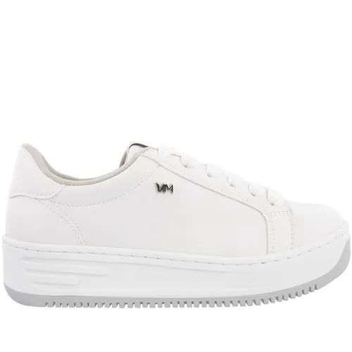 Tênis Via Marte Flatform Feminino Pespontos Branco