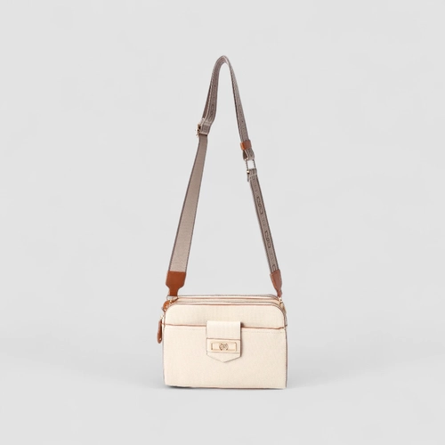 Bolsa Tiracolo Média Gabriela Bolso Externo Off White