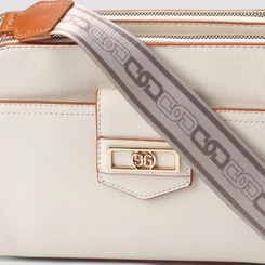 Bolsa Tiracolo Média Gabriela Bolso Externo Off White