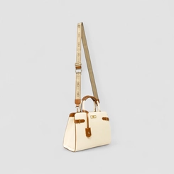 Bolsa Tote Média Gabriela Texturizada Off White