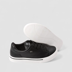 Tênis Via Marte Casual Feminino Pespontos Preto
