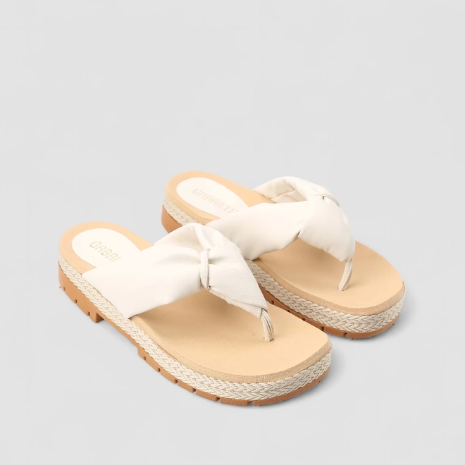 Tamanco Papete Feminino Gabriela Tratorado Off White