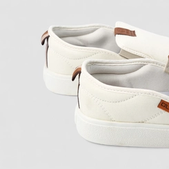 Slip On Ollie Originals Indy 2 Detalhe Pespontos Off White