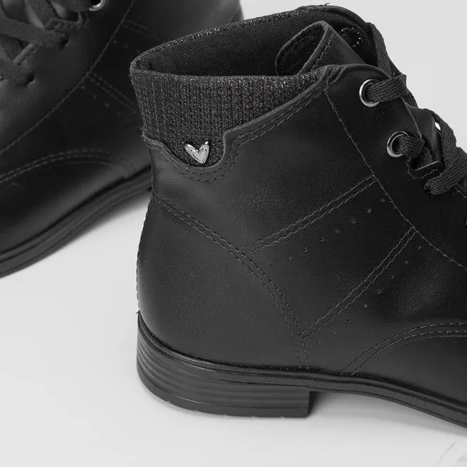Bota Coturno Feminina Mississipi Detalhe Brilho Preto