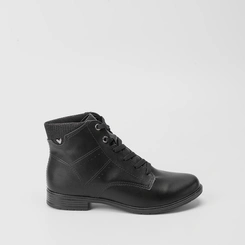 Bota Coturno Feminina Mississipi Detalhe Brilho Preto