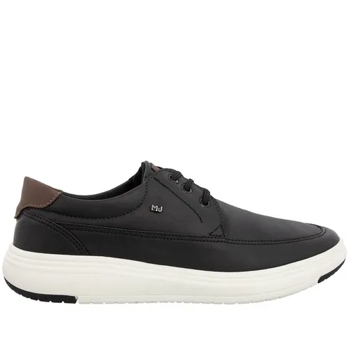 Sapatênis Mac & Jac Oxford Pespontos Elástico Preto