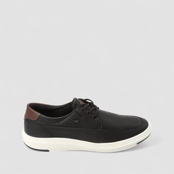 Sapatênis Mac & Jac Oxford Pespontos Elástico Preto
