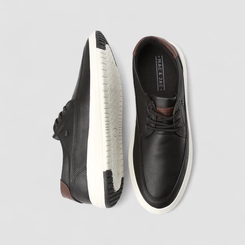 Sapatênis Mac & Jac Oxford Pespontos Elástico Preto