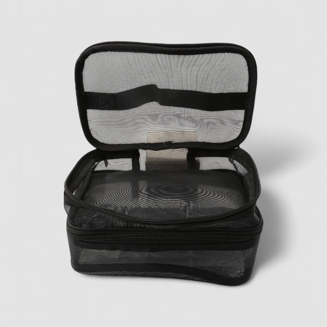 Necessaire STZ Dupla Em Tela Preto