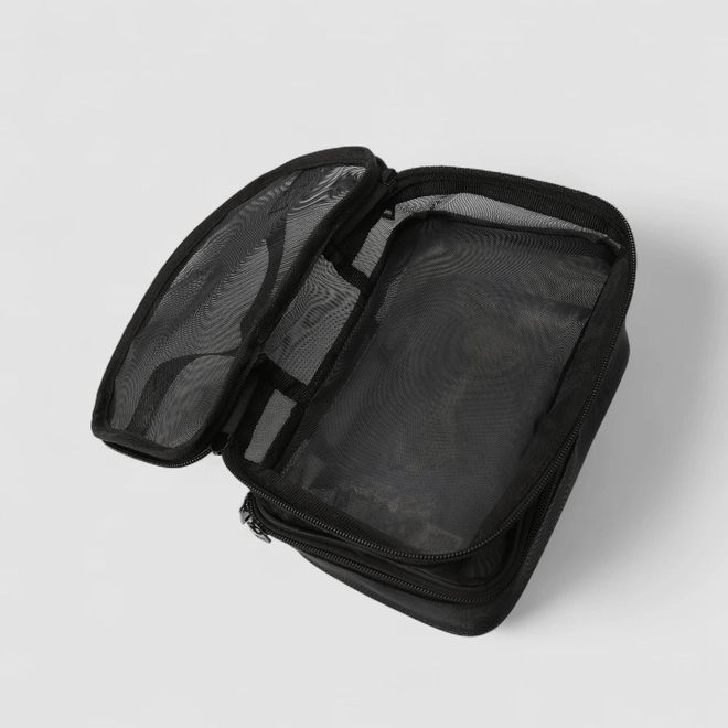 Necessaire STZ Dupla Em Tela Preto