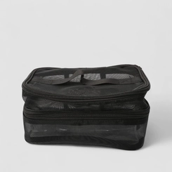 Necessaire STZ Dupla Em Tela Preto