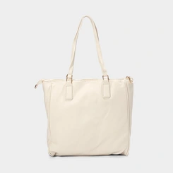 Bolsa Shopping Bag Penélope Texturizada Off White