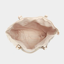 Bolsa Shopping Bag Penélope Texturizada Off White