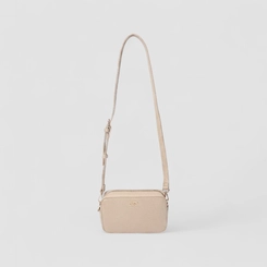 Bolsa Camera Bag Pequena Gabriela Transversal Bege