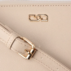 Bolsa Camera Bag Pequena Gabriela Transversal Bege