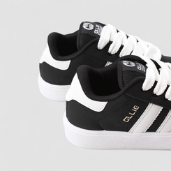 Tênis Ollie Originals Space 2 Flatform Feminino Listras Holográfico Preto