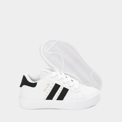 Tênis Casual Feminino Ollie Originals Space 2 Flatform Listras Holográfico Branco