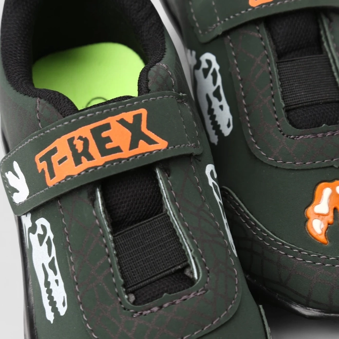 Tênis Infantil Vertus Casual T-Hex Tira Contato LED Verde
