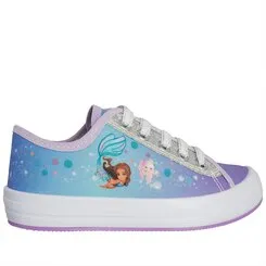 Tênis Infantil Gabrielinha Casual Sereia Tecido Glitter Lilás