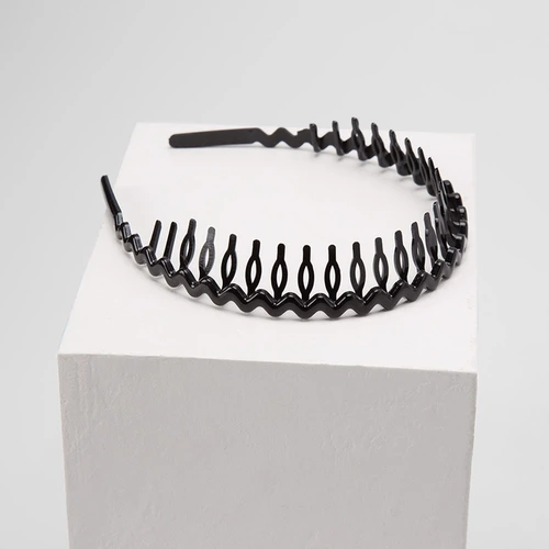 Tiara Gabriela Beauty Detalhe Ondulado & Pente Preto