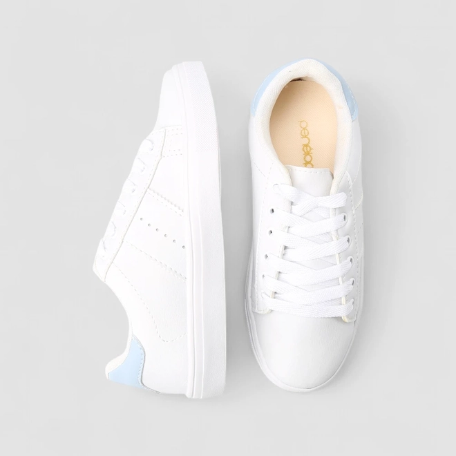 Tênis Penélope Casual Feminino Perfuros Recortes Branco