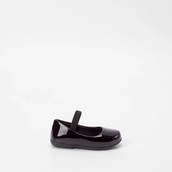 Sapatilha Boneca Baby Gabrielinha Elástico Verniz Preto