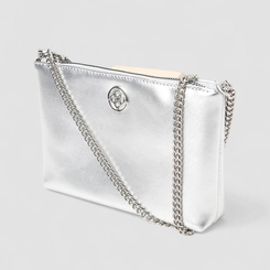 Bolsa Transversal Penélope Pequena Corrente Prata