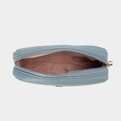 Bolsa Transversal Pequena Penélope Texturizada Azul