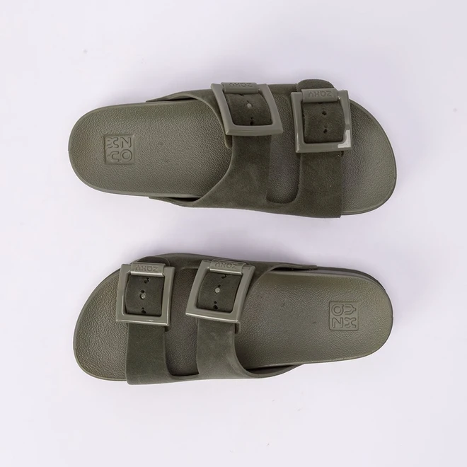 Tamanco Papete Zaxy Partner New Flatform Fivelas Verde