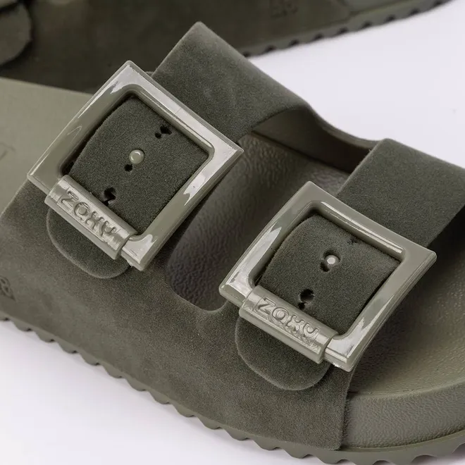 Tamanco Papete Zaxy Partner New Flatform Fivelas Verde