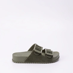 Tamanco Papete Zaxy Partner New Flatform Fivelas Verde