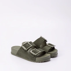 Tamanco Papete Zaxy Partner New Flatform Fivelas Verde