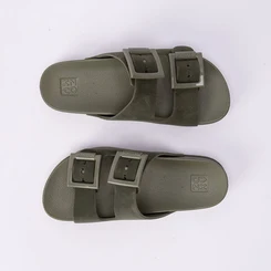 Tamanco Papete Zaxy Partner New Flatform Fivelas Verde