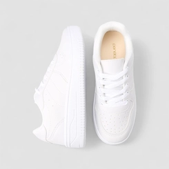 Tênis Casual Feminino Penélope Pespontos Branco
