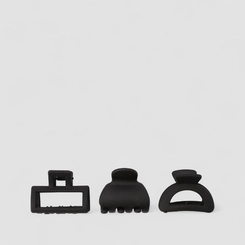 Kit 3 Presilhas De Cabelo Gabrielinha Preto
