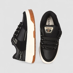 Tênis Casual Feminino Logus Original Nobuck Branco & Preto